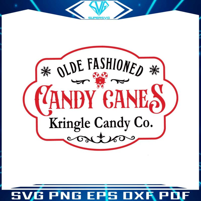 retro-olde-fashioned-candy-cane-kringle-candy-co-svg-file