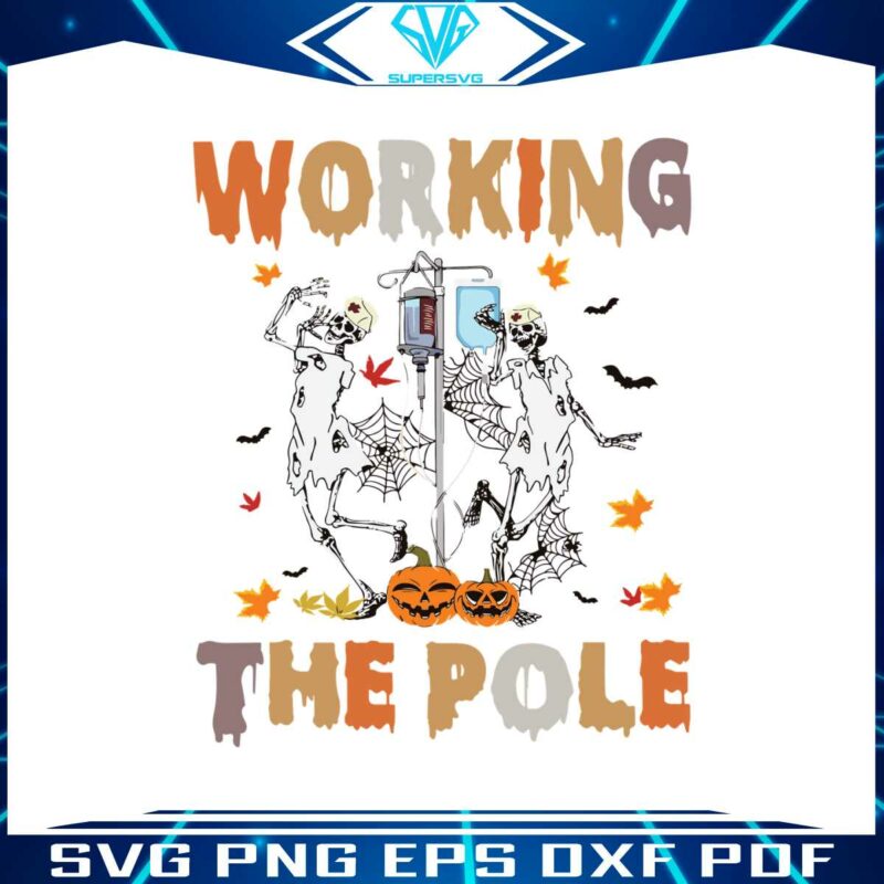 working-the-pole-halloween-spooky-nurse-svg-digital-file
