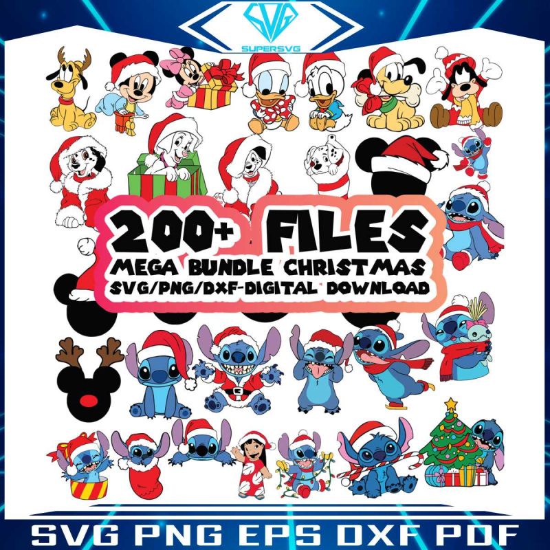 disney-christmas-svg-cartoon-characters-svg-bundle