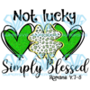Not Lucky Just Blessed Leopard Shamrock Cricut Svg Files