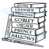 Potter Books Stack Cricut Svg Files, Harry Potter Svg