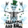 Skeleton Shamrock and roll Cricut Svg Files, St Patricks day Svg