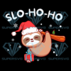 Slo Ho Ho Christmas Png, Christmas Png, Sloth Png