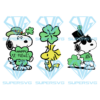 Snoopy Peanuts St Patrick's Day Cricut Svg Files, Irish Clover SVG