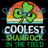 St Patricks Day Coolest Shamrock Cricut Svg Files, Vintage Svg
