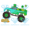 St Patricks Day Monster Truck Shamrock Cricut Svg Files, Patrick Svg