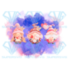 Three Gnome Hold Valentine Gift Png Sublimation, Valentine Png