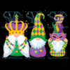 Three Gnomes Mardi Gras Cricut Svg Files, Mardi Gras Svg