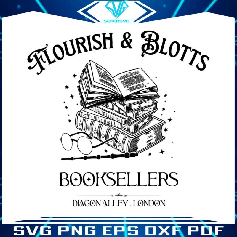 flourish-blotts-harry-potter-wizard-book-svg-cutting-file