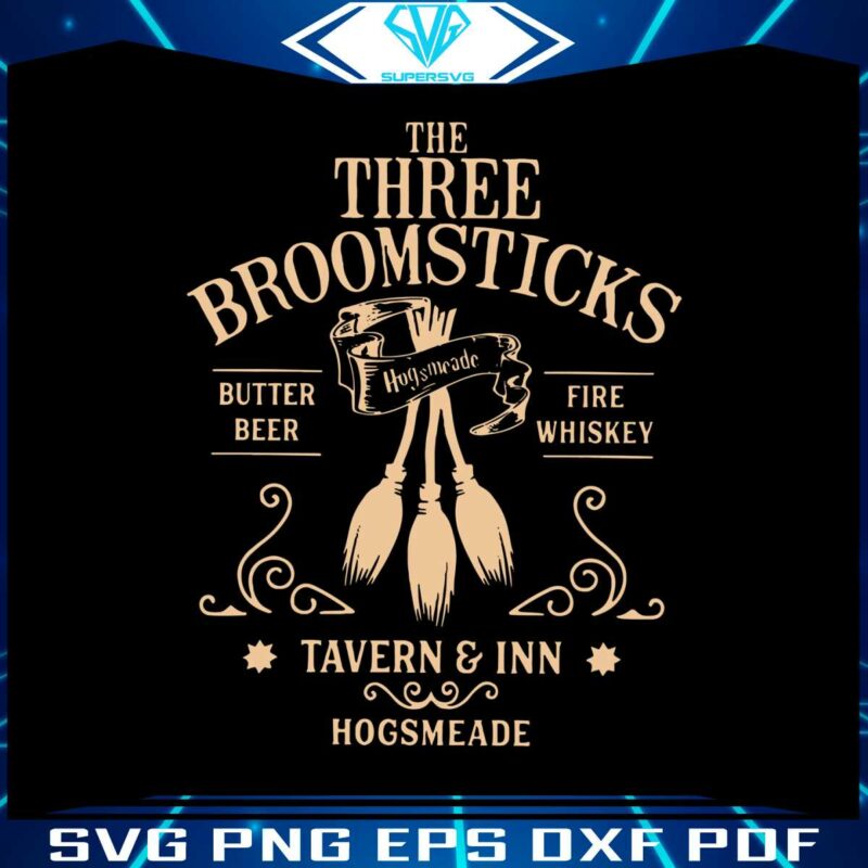 the-three-broomsticks-tavern-and-inn-hogsmeade-svg-cricut-file