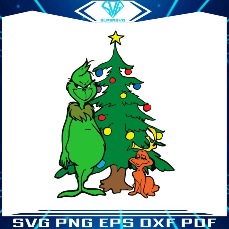 funny-grinchmas-dog-christmas-tree-svg-digital-cricut-file