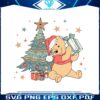 vintage-winnie-the-pooh-christmas-tree-svg-file-for-cricut