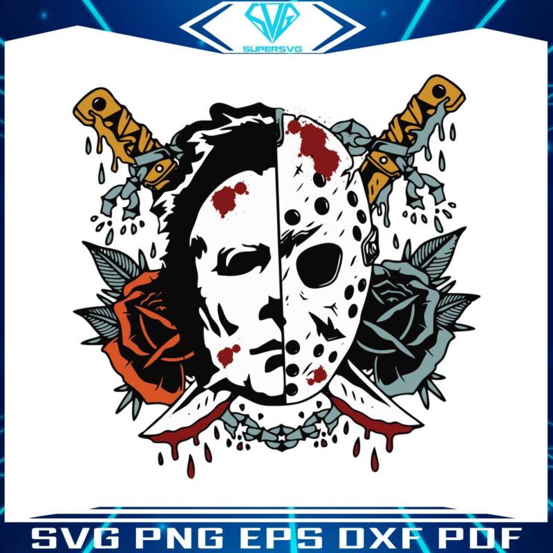 michael-myers-and-jason-vorhees-friday-the-13th-svg-file