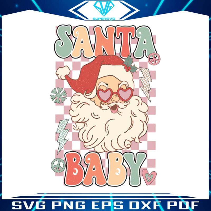 retro-groovy-christmas-santa-baby-svg-cutting-digital-file