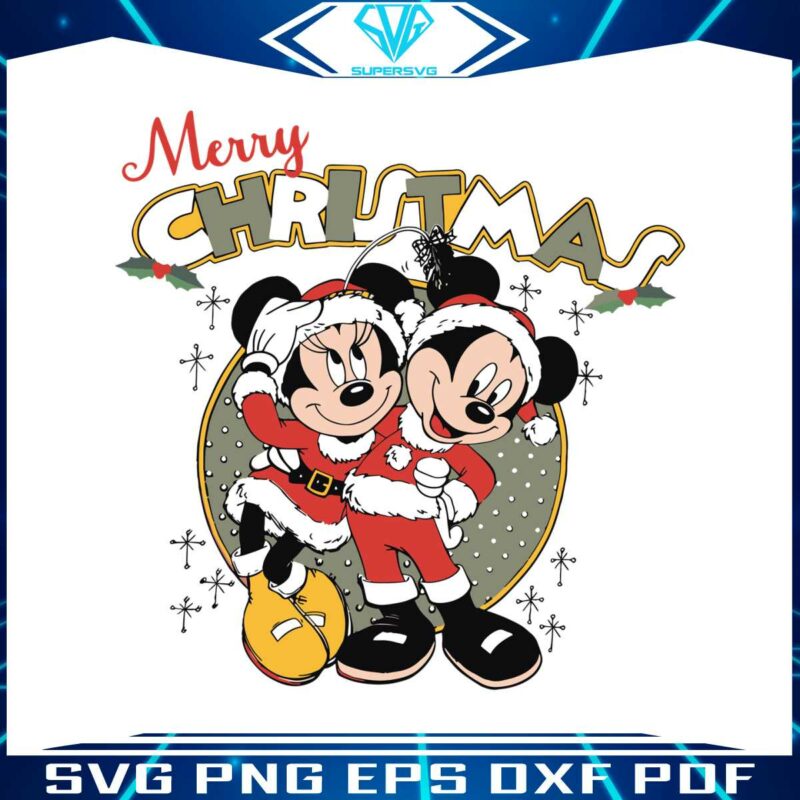 disneyland-merry-christmas-mickey-and-minnie-svg-file