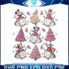 vintage-mickey-and-friends-pink-christmas-tree-png-file