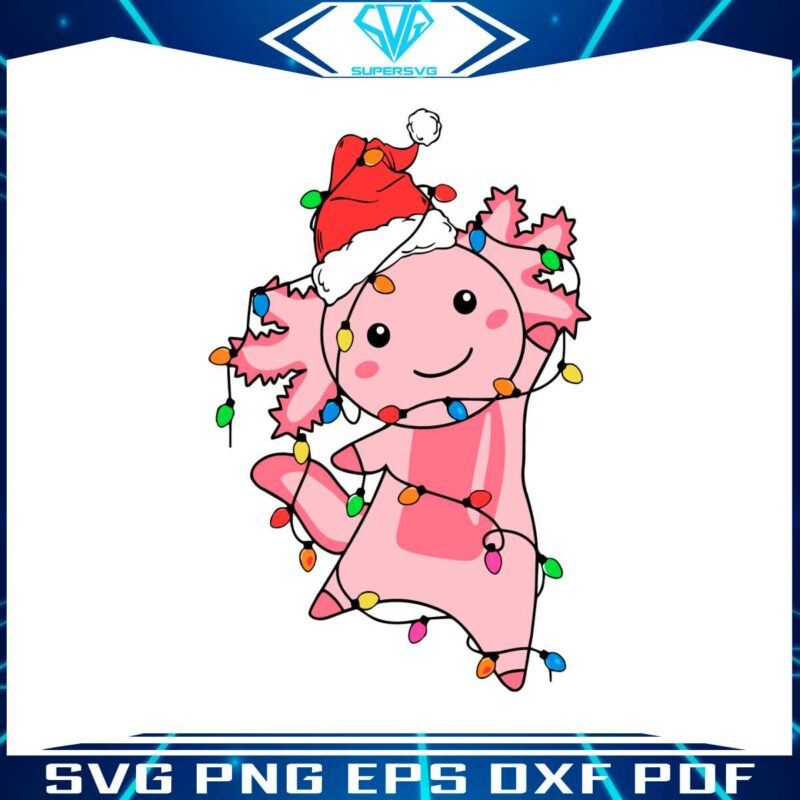 funny-christmas-light-pink-axolotl-svg-cutting-digital-file