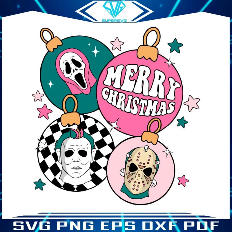 retro-merry-christmas-ornament-horror-movie-svg-download