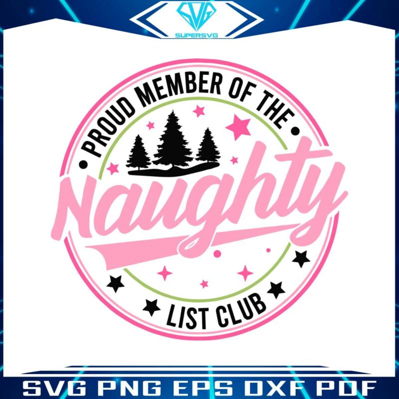 retro-proud-member-of-the-naughty-christmas-tree-svg-file