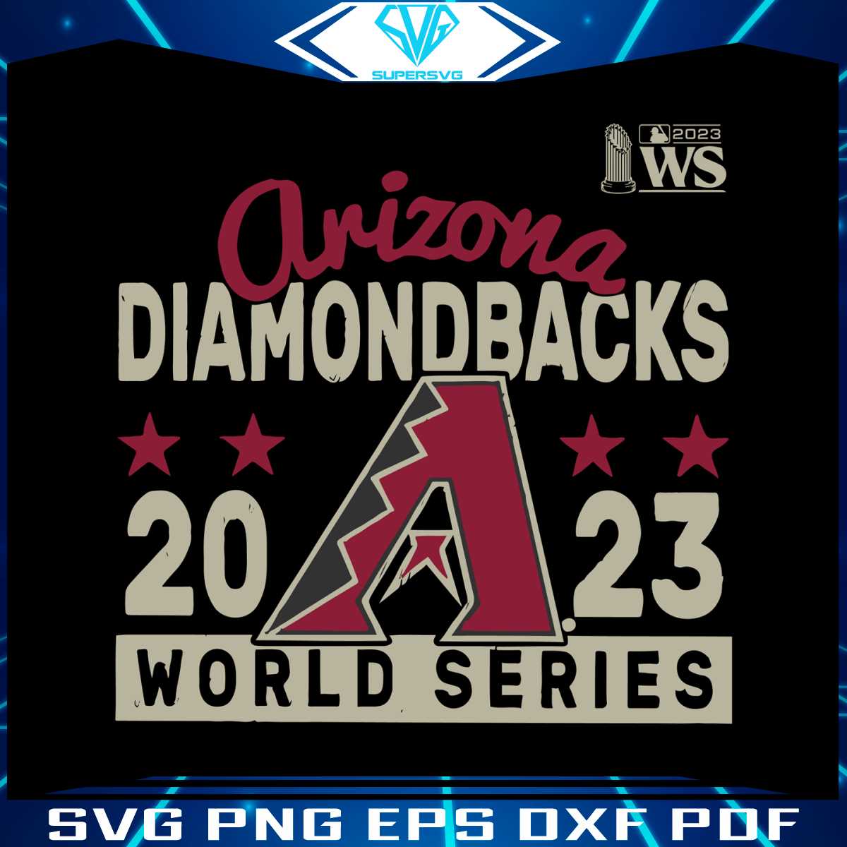 Arizona Diamondbacks 2023 World Series SVG File For Cricut