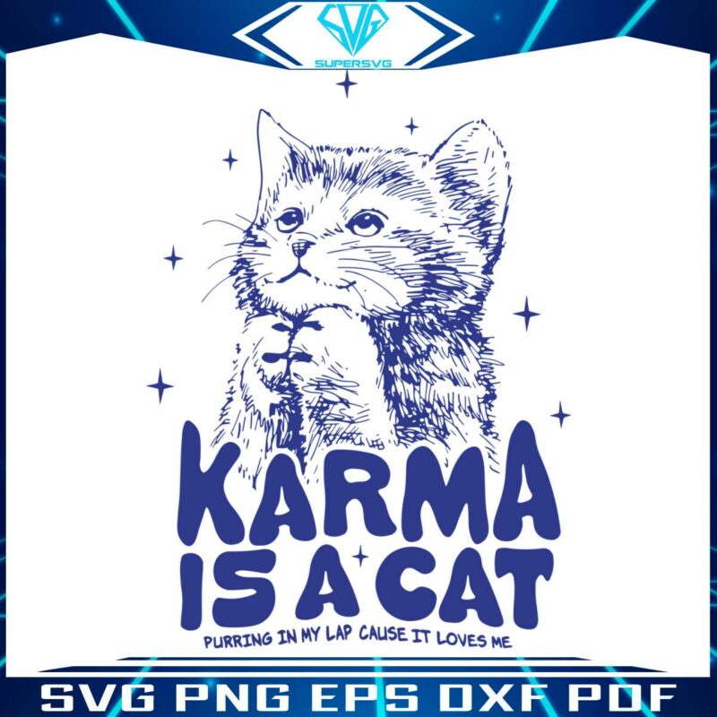 cute-karma-is-a-cat-purring-in-my-lab-svg-graphic-file