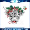 western-christmas-highland-cow-svg-cutting-digital-file