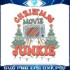 vintage-christmas-movie-junkie-svg-graphic-design-file