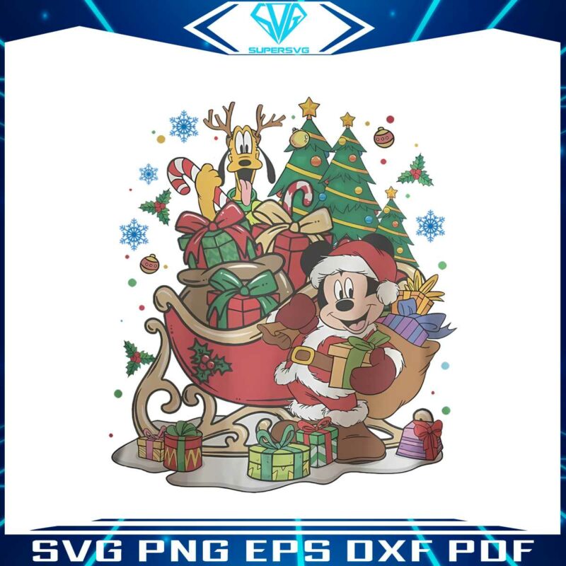 funny-mickey-and-friends-christmas-tree-png-download