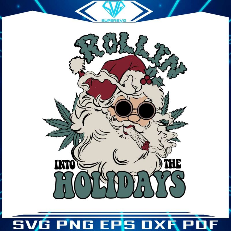 rollin-into-the-holidays-smoker-santa-svg-file-for-cricut