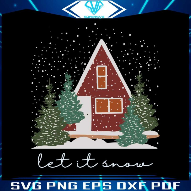 vintage-let-it-snow-christmas-tree-svg-digital-cricut-file