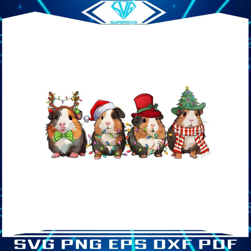 funny-christmas-guinea-pig-santa-hat-png-download