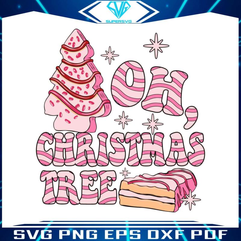 funny-pink-cake-oh-christmas-tree-svg-cutting-digital-file