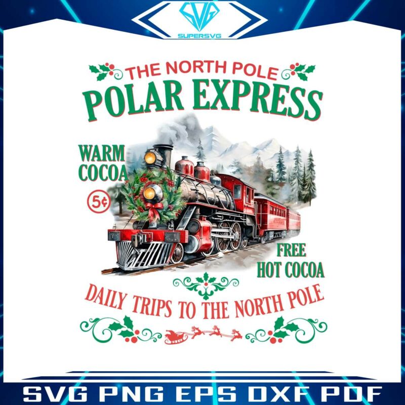 the-north-pole-polar-express-daily-trips-png-download