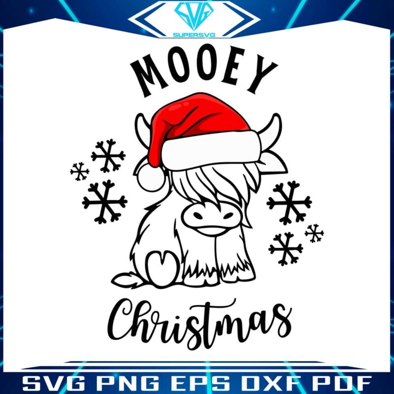funny-mooey-christmas-with-santa-hat-svg-cricut-files