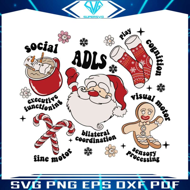 funny-adls-christmas-doodle-occupational-therapy-svg-file