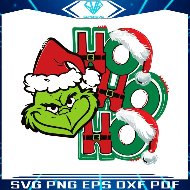 grinch-face-ho-ho-ho-santa-hat-svg-graphic-design-file