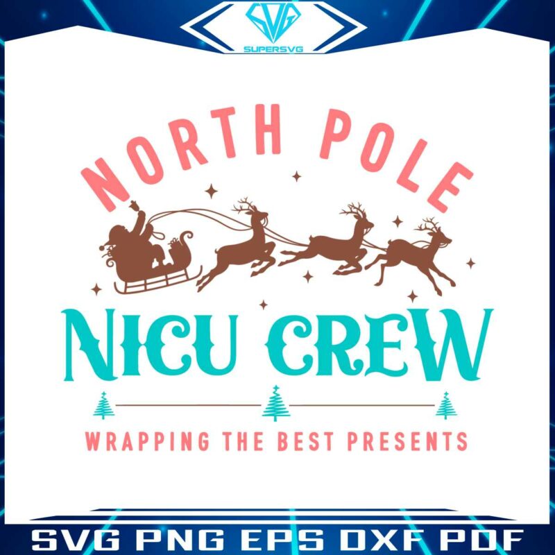 north-pole-nicu-nurse-wrapping-the-best-presents-svg-file