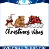 retro-christmas-vibes-santa-hat-and-biscuit-png-download
