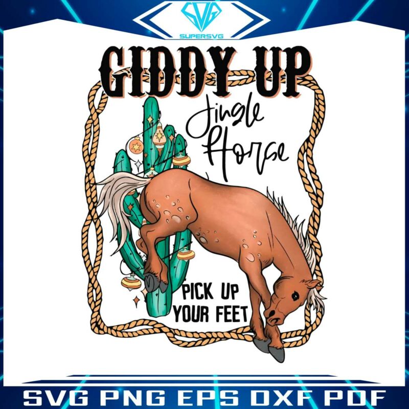 western-farm-giddy-up-jingle-horse-pick-up-your-feet-png