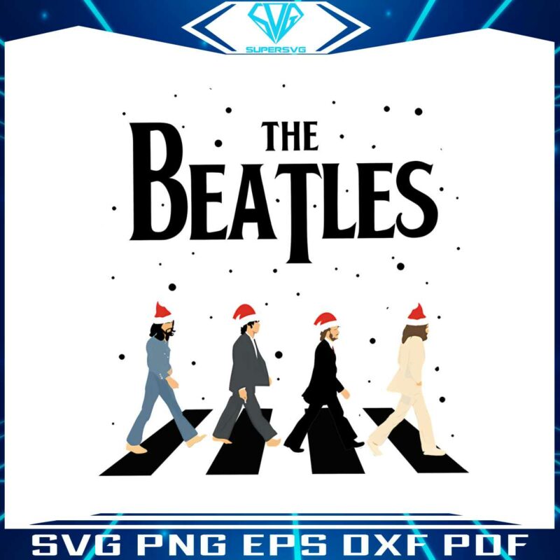 the-beatles-christmas-music-png-sublimation-download