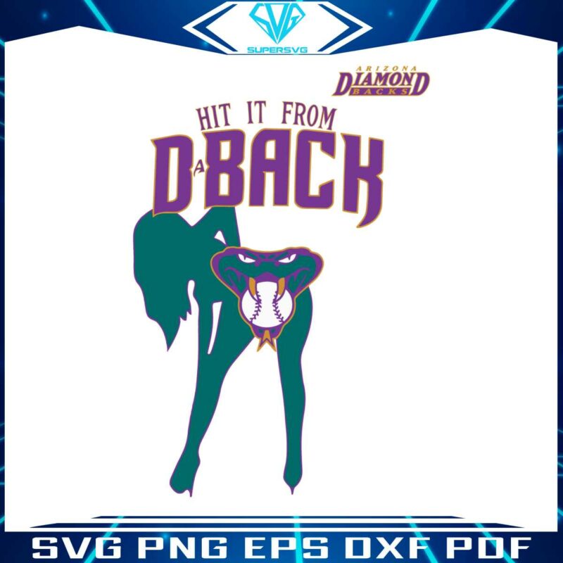 hit-from-dback-snake-diamondbacks-mlb-svg-download