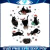 retro-christmas-black-cat-santa-hat-svg-graphic-design-file