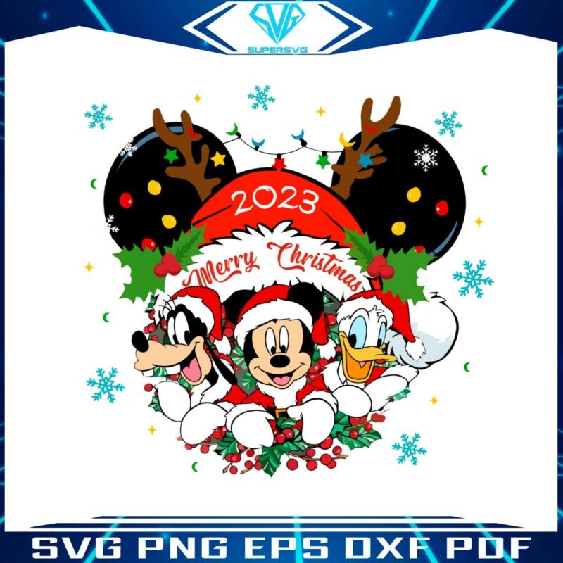 mickey-donald-goofy-merry-christmas-2023-svg-download