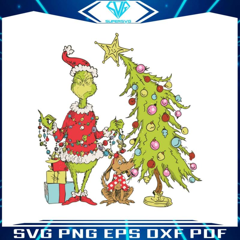 retro-grinch-christmas-tree-svg-graphic-design-file