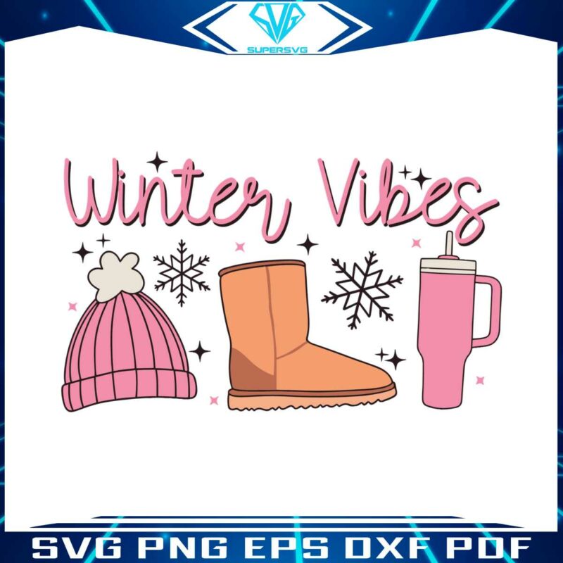 christmas-pink-winter-vibes-svg-graphic-design-file