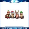 retro-otters-christmas-lights-png-sublimation-download