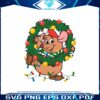 disney-cinderella-gus-gus-christmas-wreath-svg-cricut-files