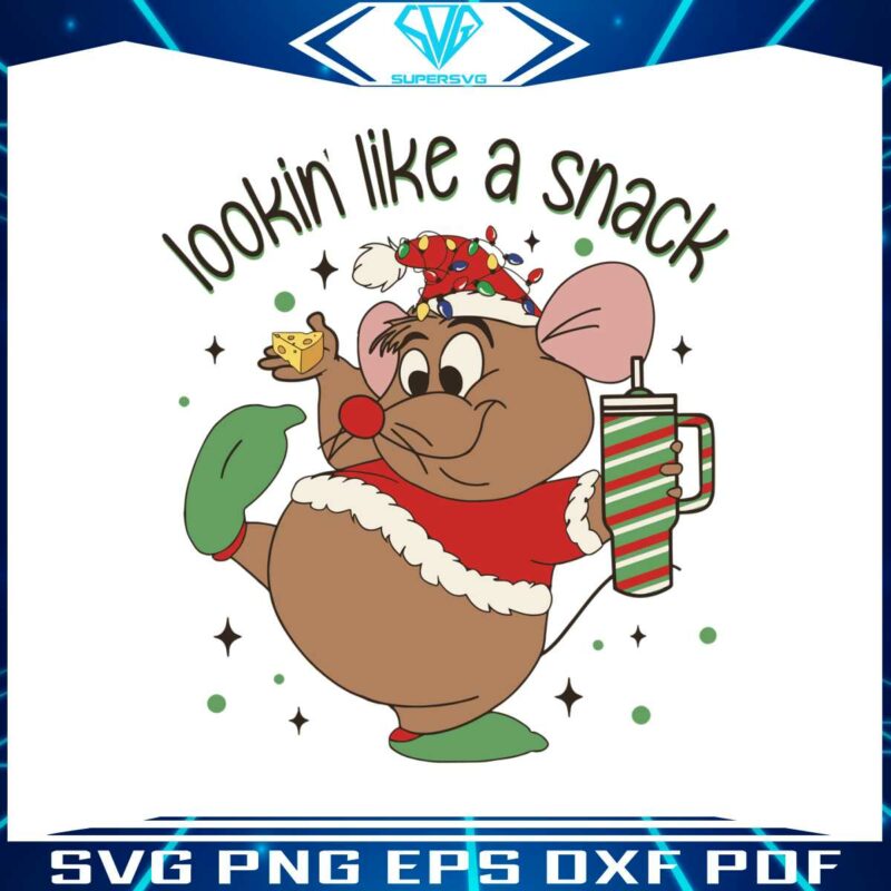 lookin-like-a-snack-gus-gus-cinderella-christmas-svg-file