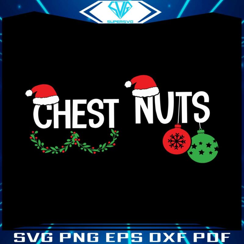 couple-christmas-chest-nuts-svg-graphic-design-file