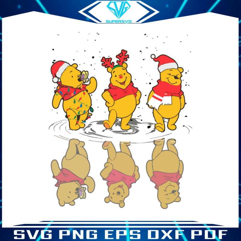 cute-santa-winnie-the-pooh-dancing-christmas-svg-file